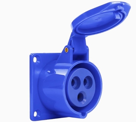 Conector industrial internacional CEE/IEC 3 polos 16A Conectores expuestos para el ferrocarril industrial 3 salidas