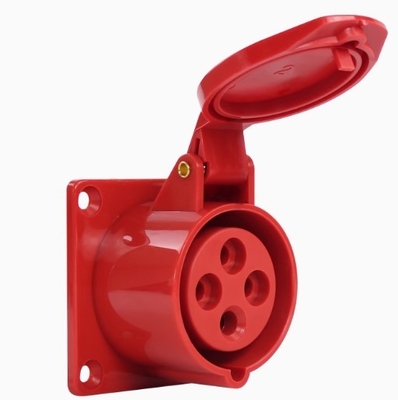 380v 4x16 16A Enchufe industrial oculta 4 polos Enchufe eléctrica impermeable IP44