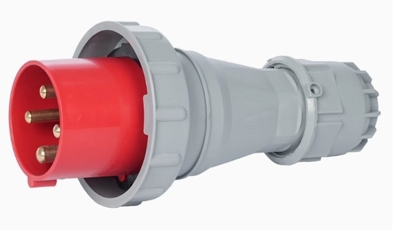 4 tomas de corriente 63A IP67 enchufe industrial de 3 polos 4 polos 5 polos enchufes impermeables 380V-415V