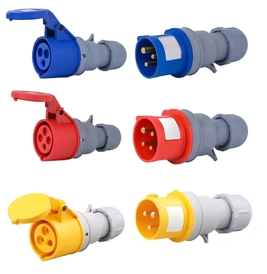 5X63 63A 5P Enchufes y enchufes impermeables industriales 5 pin IP67 16A 32A Enchufes industriales estándar