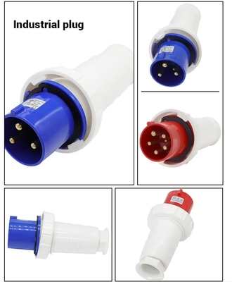 5X63 125A enchufes y enchufes impermeables industriales 3 pin 4 pin 380V-415V enchufes impermeables