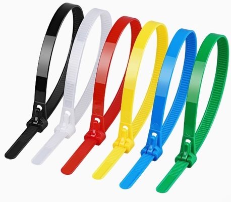2.5 * 200 PA66 Color ajustable autobloqueador de cable de nylon corbata 200mm Durable para la industria